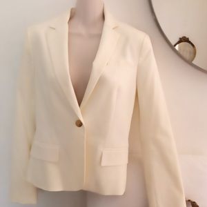 Theory white ivory blazer jacket